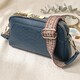 Модная сумка на два отделения из натуральной кожи Vintage 22355 Синяя фото