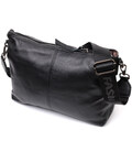Повсякденна шкіряна сумка з двома знімними ременями Vintage 22379 Чорна