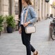 Женская сумка через плечо на одно отделение из натуральной кожи Vintage 22383 Белая фото