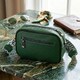 Сумка через плечо на одно отделение из натуральной кожи Vintage 22384 Зеленая фото