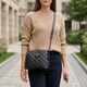 Замечательная сумка для стильных женщин из натуральной кожи Vintage 22415 Черная фото