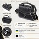 Кожаная сумка для женщин с интересной защелкой Vintage 22416 Черная фото