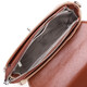 Стильная женская сумка с фактурным клапаном из натуральной кожи Vintage 22620 Бежевая фото