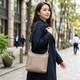 Женская сумка на плечо из натуральной кожи Vintage 22629 Бежевая фото