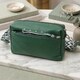 Кожаная женская сумка из стильным бегунком Vintage 22651 Зеленая фото