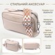 Фактурная женская сумка из натуральной кожи Vintage 22660 Белая фото