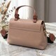 Деловая сумка для женщин с короткой ручкой из натуральной кожи Vintage 22668 Коричневая фото