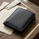 Женский кожаный кошелек для карт купюр и монет ST Leather 22690 Черный фото