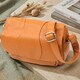 Вместительная повседневная сумка из натуральной кожи для женщин Vintage 22968 Рыжий фото