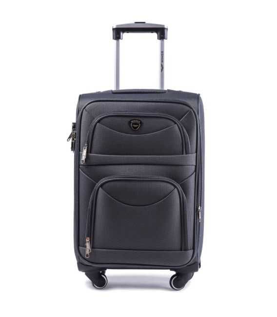 Валіза Wings 6802 маленька S сіра 4 колесна - картинка, зображення, фото валізи