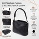 Сумка на плечо из натуральной кожи для женщин Vintage 23007 Черный фото