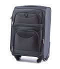 Валіза Wings 6802 маленька S сіра 4 колесна - картинка, зображення, фото валізи