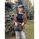 Небольшая женская сумка с двумя ремешками из натуральной кожи Vintage 23014 Черный фото