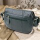 Повседневная женская сумка из натуральной кожи Vintage 22970 Зеленый фото