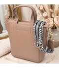 Женская сумка из натуральной кожи в форме трапеции Vintage 22918 Бежевый