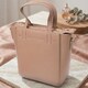 Женская сумка из натуральной кожи в форме трапеции Vintage 22918 Бежевый фото