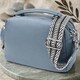 Женская сумка с двумя секциями из натуральной кожи Vintage 22920 Голубой фото