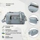 Женская сумка из натуральной кожи с современным декором Vintage 22925 Голубой фото