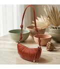 Полукруглая женская сумка из натуральной кожи Vintage 22934 Коричневый