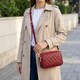 Сумка на три отделения для женщин из натуральной кожи Vintage 22889 Бордовый фото