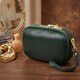 Кожаная сумка на три отделения для женщин Vintage 22893 Зеленый фото