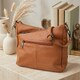 Женская сумка на два отделения из натуральной кожи Vintage 23012 Коричневый фото