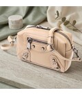 Компактная сумка для женщин из натуральной кожи Vintage 22924 Бежевый