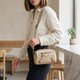 Компактная сумка для женщин из натуральной кожи Vintage 22924 Бежевый фото