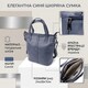 Красивая женская сумка из натуральной кожи Vintage 22995 Синий фото