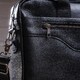 Деловая мужская сумка из зернистой кожи Vintage 14886 Черная фото