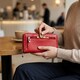 Женский кожаный кошелек для карт и купюр ST Leather 19306 Красный фото