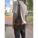 Сумка кросс боди с эмблемой из кожзама Vintage 20570 Рыжая фото