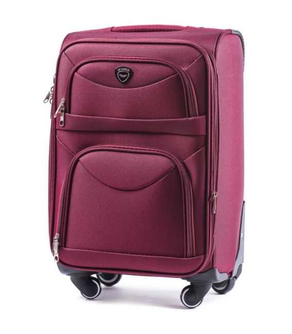 Валіза Wings 6802 Mini бордова 4 колесна картинка, зображення, фото