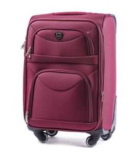 Чемодан Wings 6802 маленький S бордовый 4 колесный фото, картинка, изображение