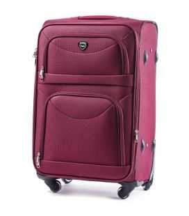 Валіза Wings 6802 середня M бордова 4 колесна