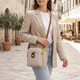 Стильная сумка трапеция для женщин из натуральной кожи Vintage 22270 Белая фото