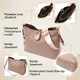 Сумка женская с оригинальной застежкой пуговкой из натуральной кожи Vintage 22320 Бежевая фото