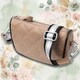 Полукруглая сумка кросс-боди для женщин из натуральной кожи Vintage 22392 Бежевая фото