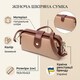 Женский кожаный клатч с защелкой для карт купюр и телефона Vintage 22423 Бежевый фото
