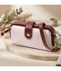 Превосходный клатч с интересной защелкой из натуральной кожи Vintage 22426 Белый