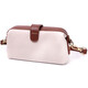 Превосходный клатч с интересной защелкой из натуральной кожи Vintage 22426 Белый фото