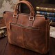 Мужской кожаный портфель для документов ноутбука и работы Vintage 22673 Коричневый фото