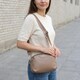 Сумка на каждый день с двумя отделениями из натуральной кожи Vintage 22594 Бежевый фото