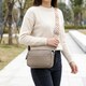 Стильная сумка для женщин из фактурной натуральной кожи Vintage 22662 Бежевая фото