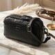 Компактная сумка для женщин на два отделения из натуральной кожи Vintage 22799 Черный фото