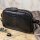 Компактная сумка для женщин на два отделения из натуральной кожи Vintage 22799 Черный фото