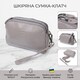 Женская небольшая сумка на два отделения из натуральной кожи Vintage 22801 Серый фото
