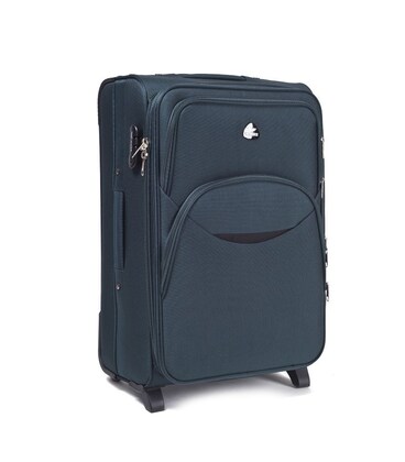 Чемодан Wings 1708 маленький S зеленый 2 колесный фото, картинка, изображение