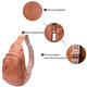 Интересная слинг сумка для женщин из экокожи Vintage 22749 Рыжий фото