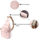 Компактная женская сумка с одной лямкой через плечо из гладкой экокожи Vintage 22766 Розовый фото